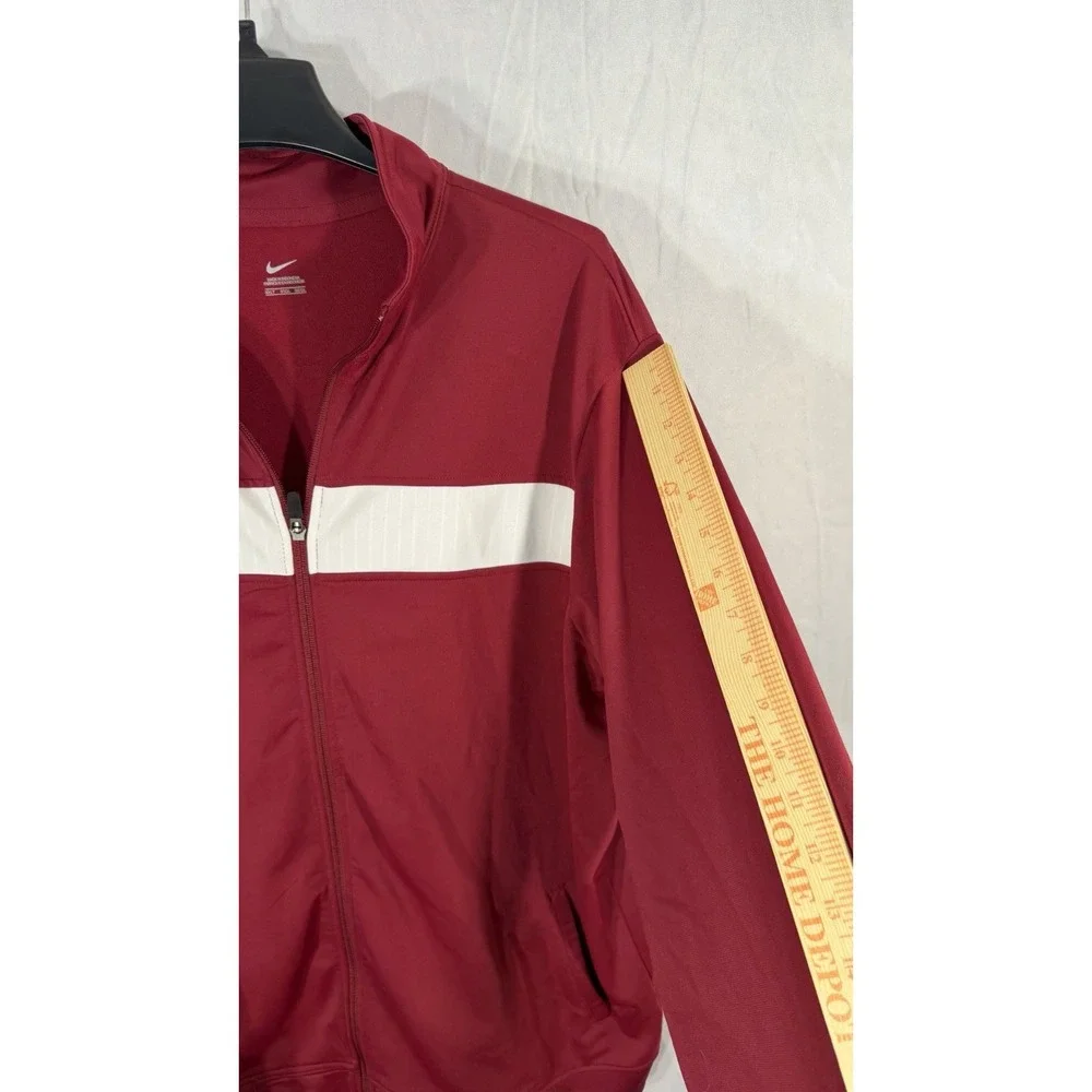 Nike Women's Full Zip Training Jacket Red White Striped Swoosh Track Jacket 3XLT